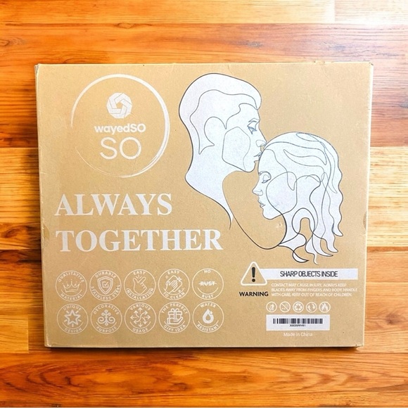 WayedSO ‘Always Together’ Metal Wall Art - Romantic Silhouette Decor - Picture 6 of 7